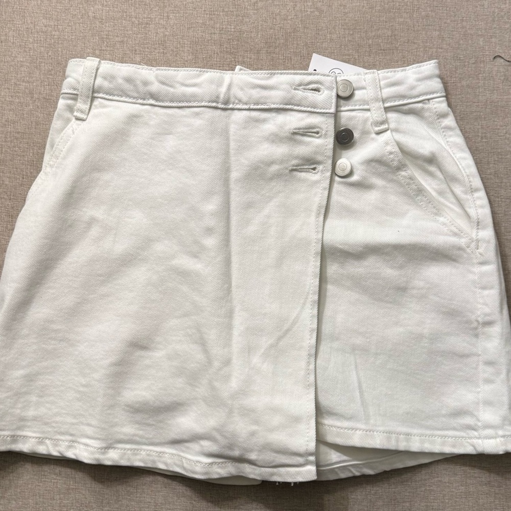 Stylish White wrap Skort